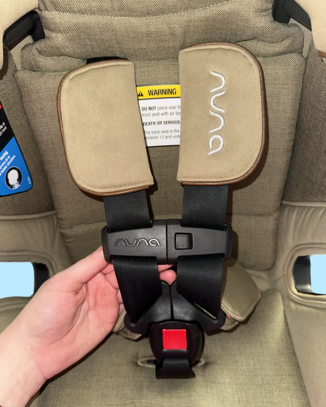 Car seat after cleaning